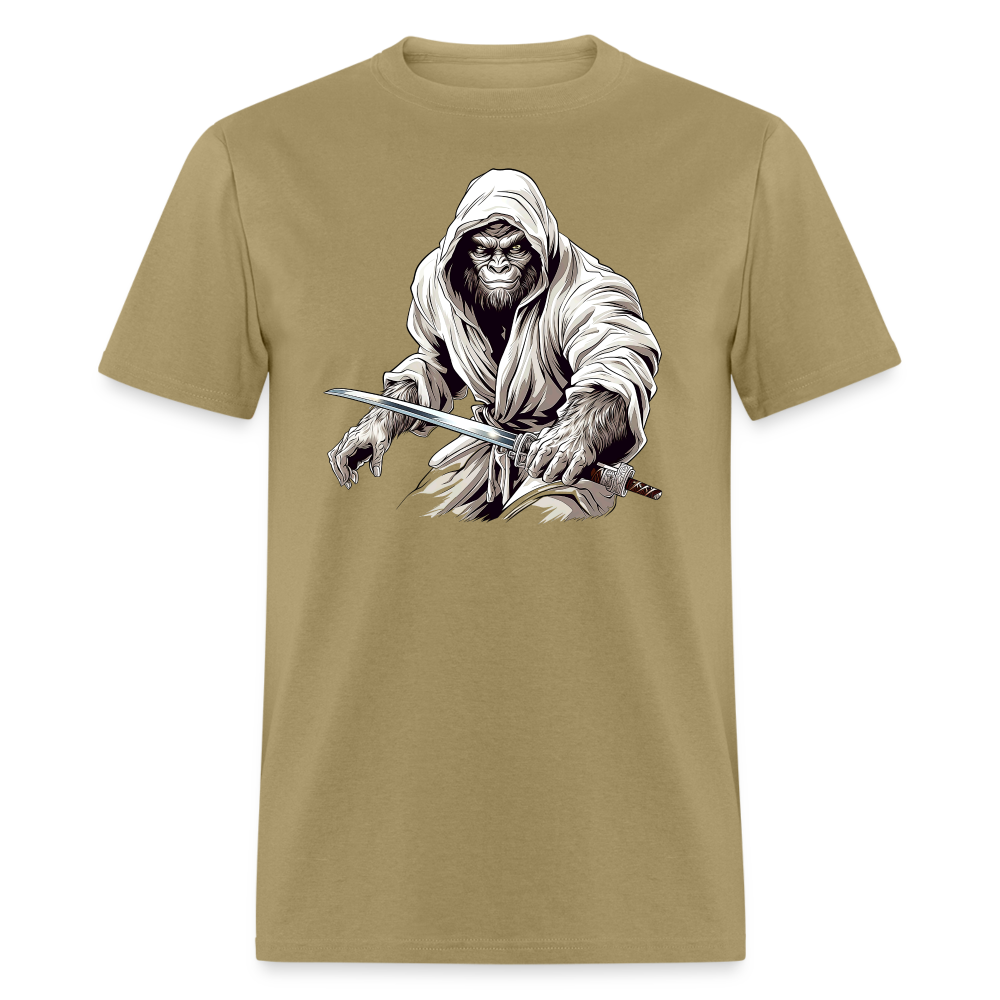 Sasquatch Swordmaster Warrior Tee - khaki