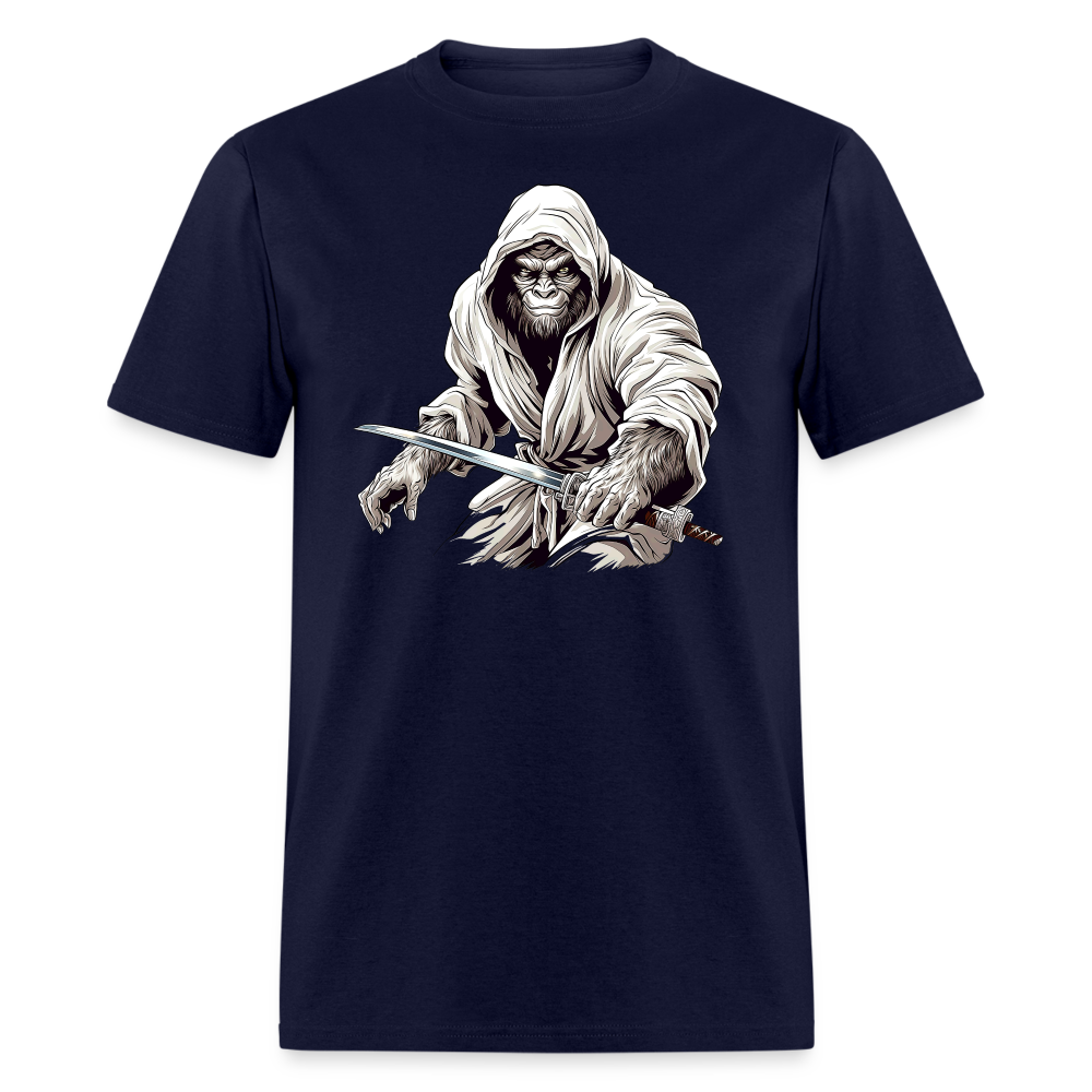 Sasquatch Swordmaster Warrior Tee - navy