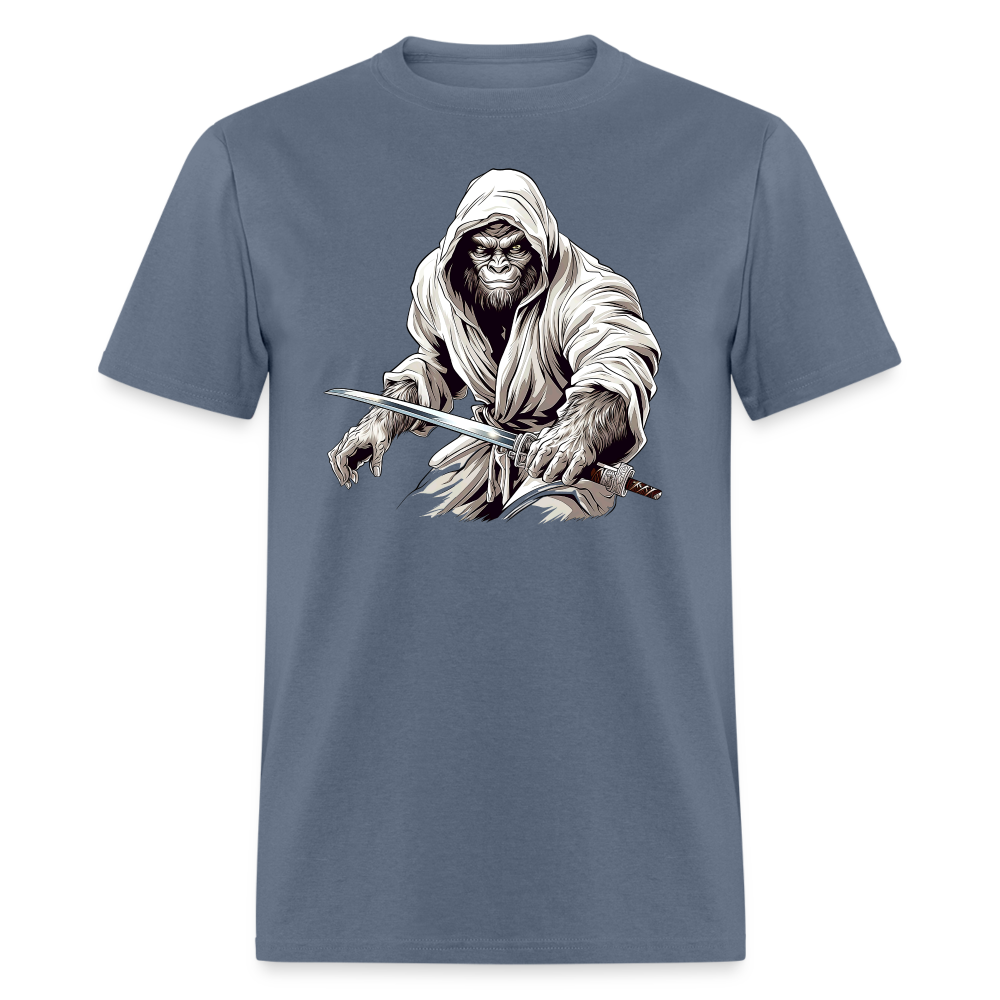 Sasquatch Swordmaster Warrior Tee - denim