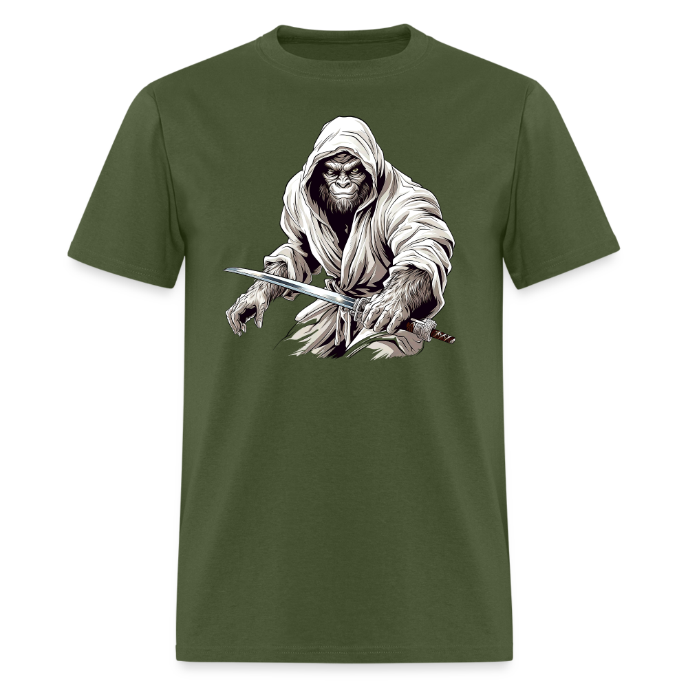 Sasquatch Swordmaster Warrior Tee - military green