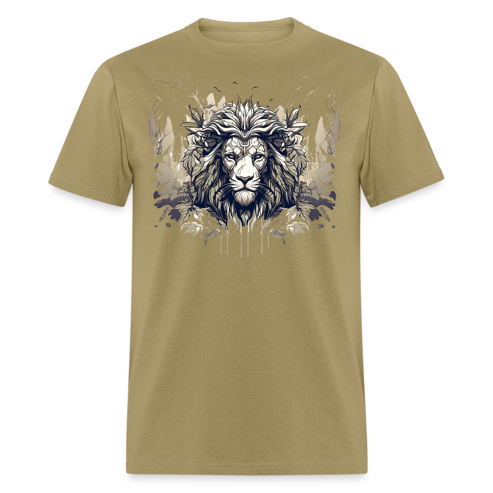 Lion's Leafy Majesty Tee - khaki