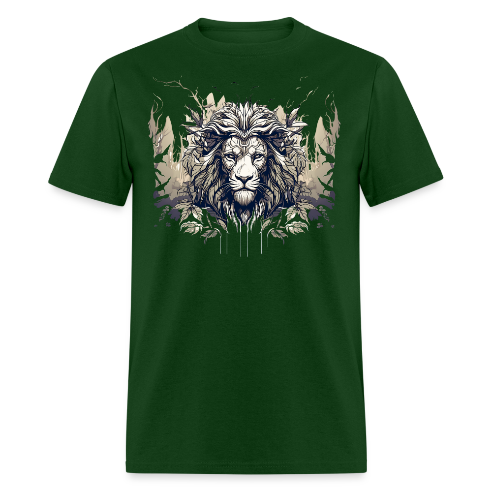 Lion's Leafy Majesty Tee - forest green