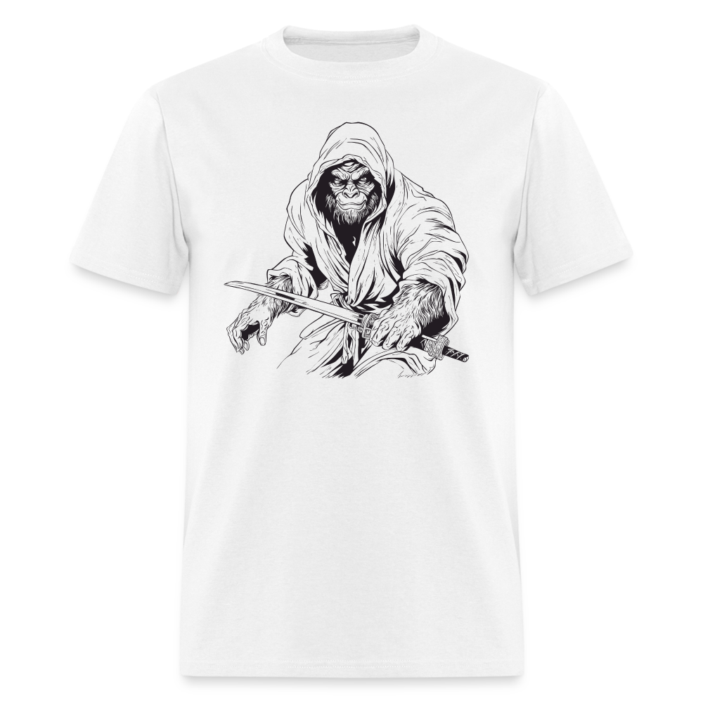 Sasquatch Swordmaster Warrior (BW) Tee - white