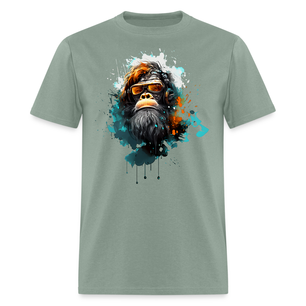 HarmonyHairy Sasquatch Aviator Tee - sage