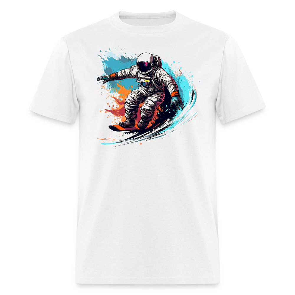 Cosmic Wave Rider Tee - white