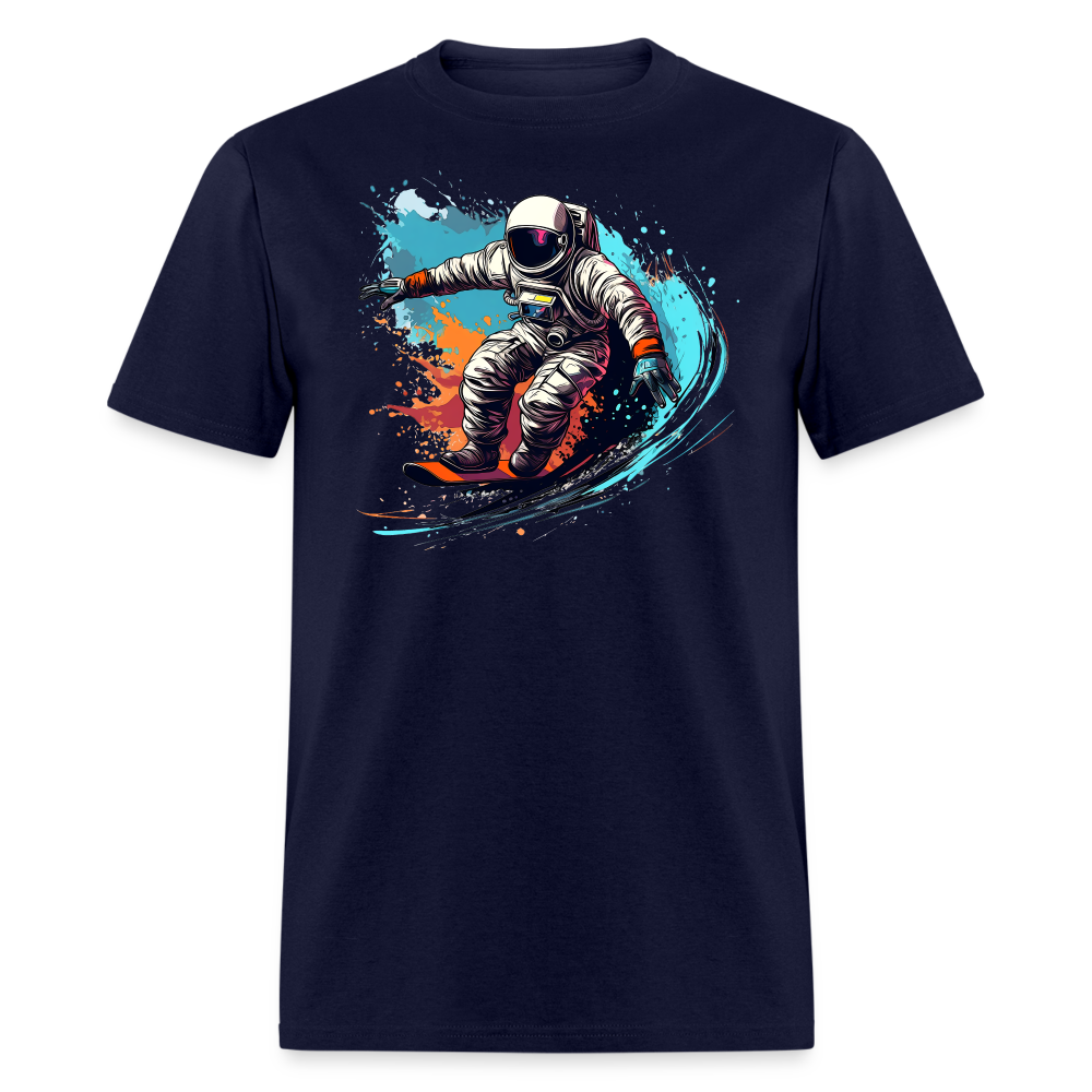 Cosmic Wave Rider Tee - navy