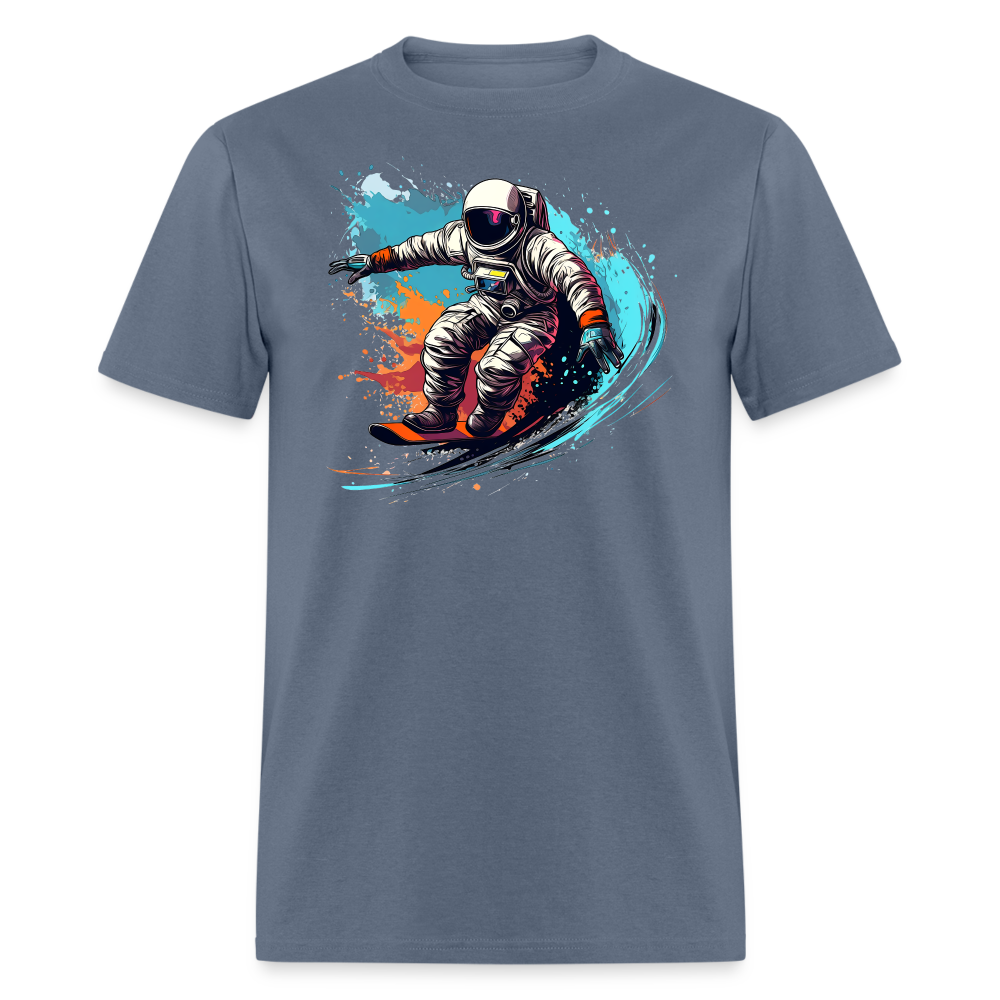 Cosmic Wave Rider Tee - denim