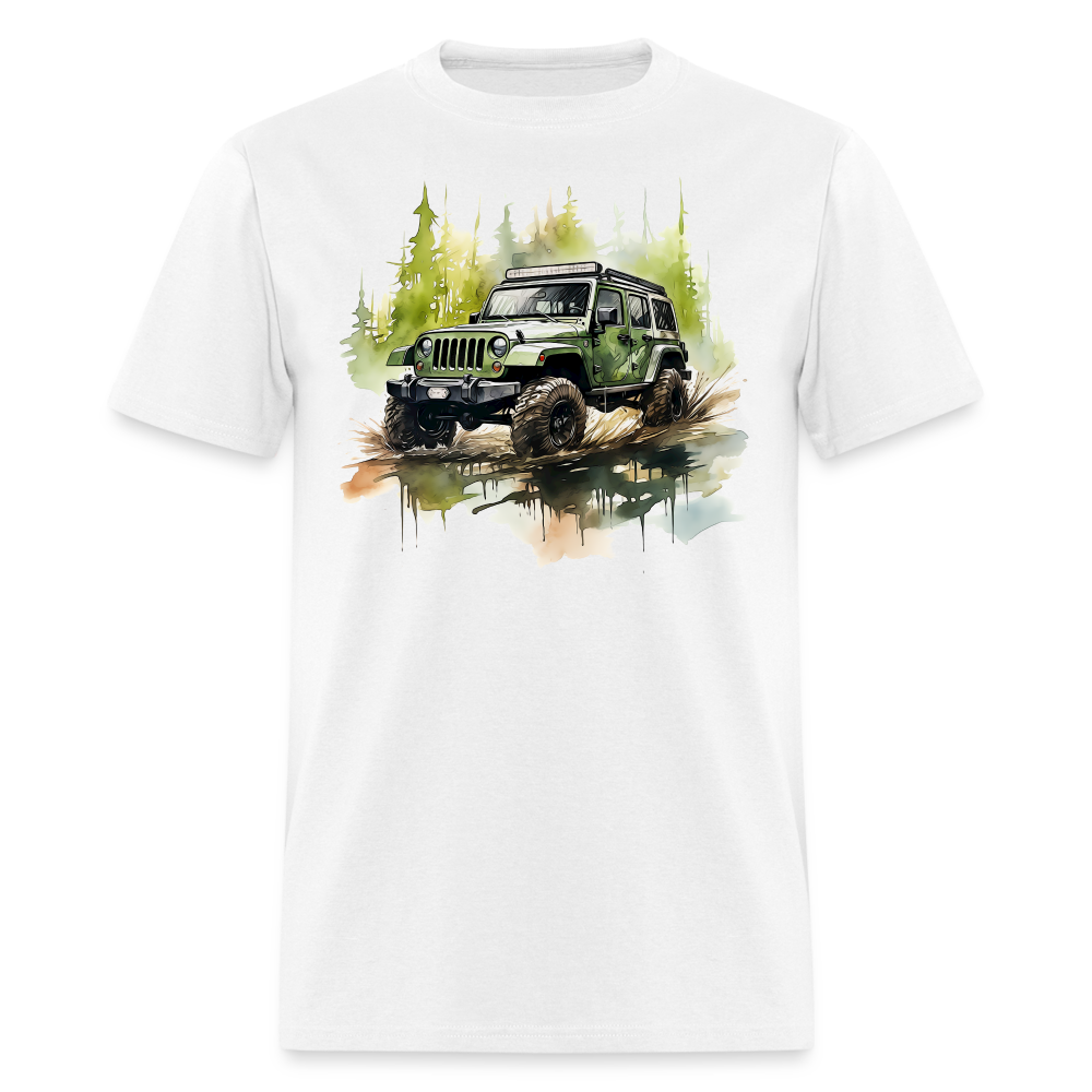 Pine-Lined Waterside Expedition Tee - white