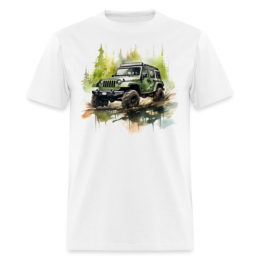 Pine-Lined Waterside Expedition Tee - white