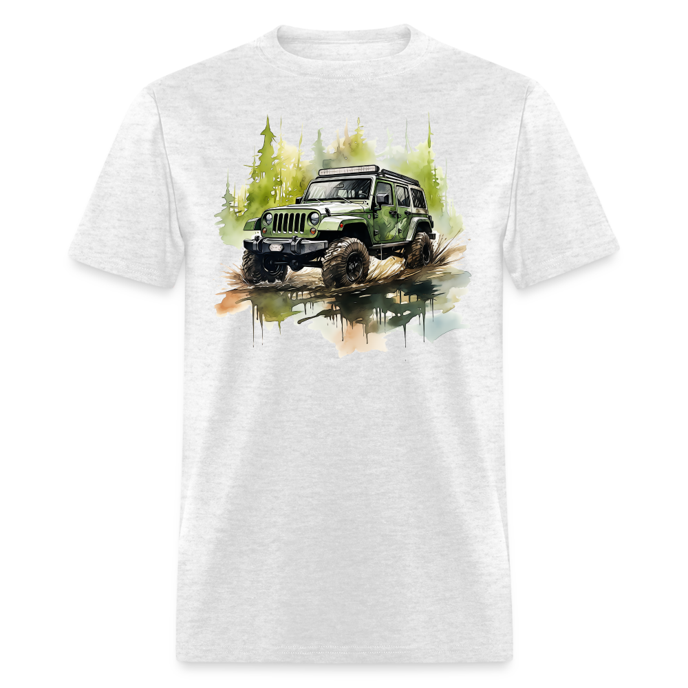 Pine-Lined Waterside Expedition Tee - light heather gray