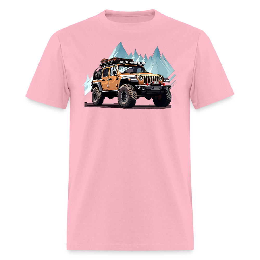 Orange Cruiser & Blue Peaks Tee - pink