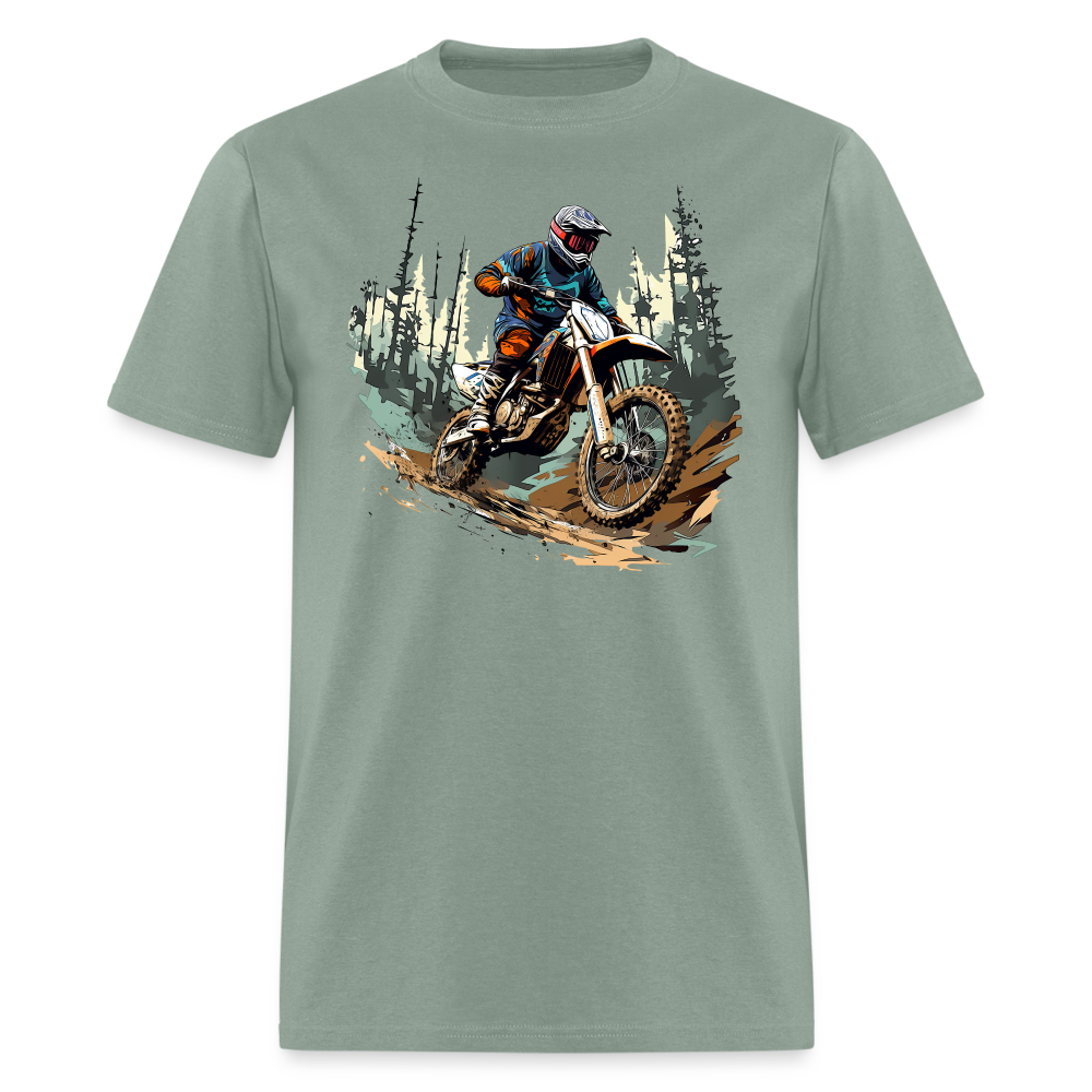 Trailblazing MotoX Madness Tee - sage