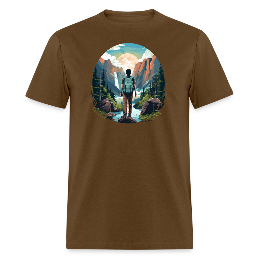 I'd Rather Be Hiking Tee - brown