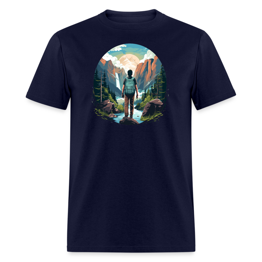 I'd Rather Be Hiking Tee - navy