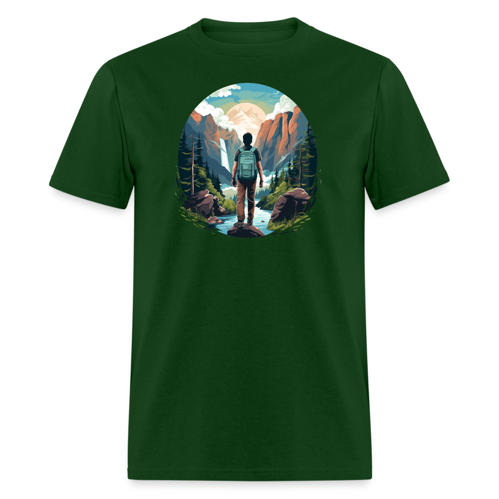 I'd Rather Be Hiking Tee - forest green