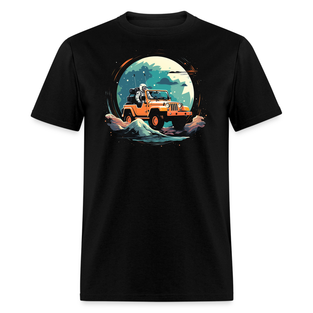 Astro-Overlanding Pioneer in Alien Terrain Tee - black