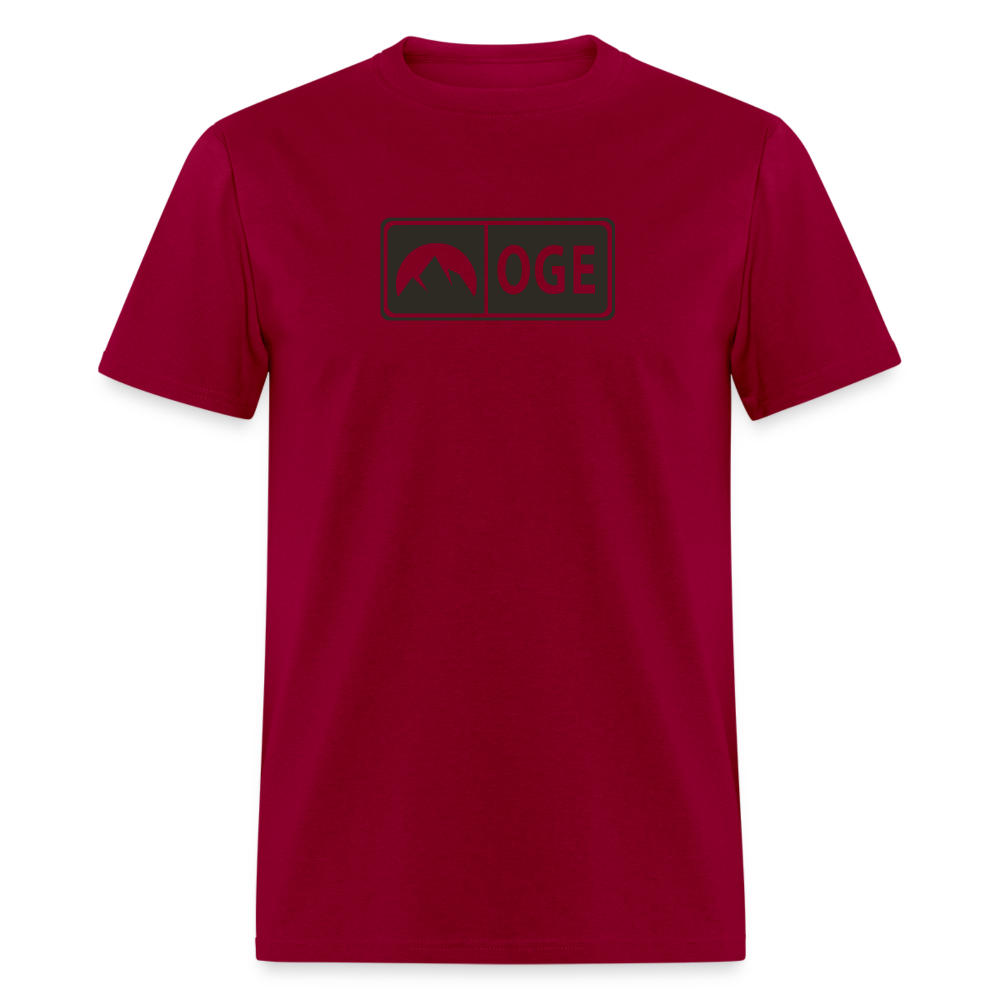 OGE Badge Tee - dark red