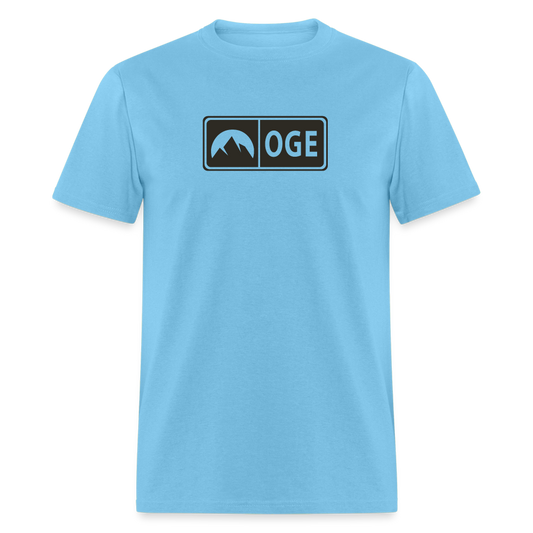 OGE Badge Tee - aquatic blue