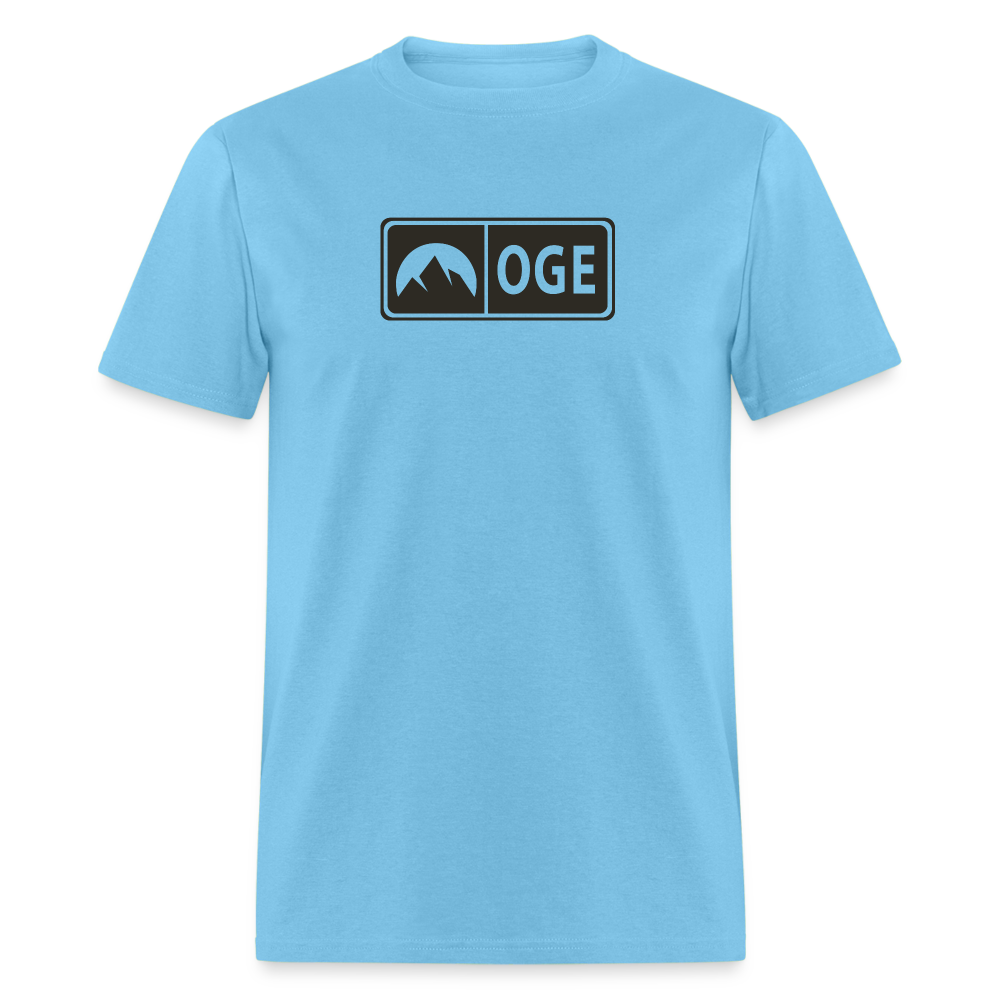 OGE Badge Tee - aquatic blue