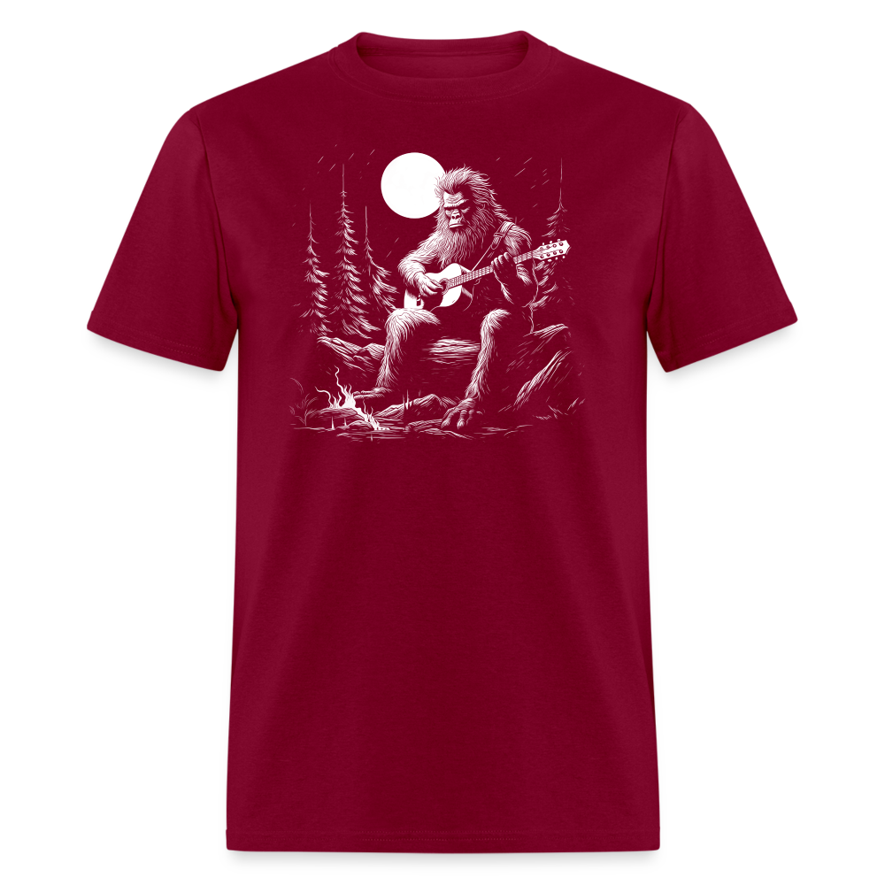 Squatchin' Campfire Serenade Tee - burgundy