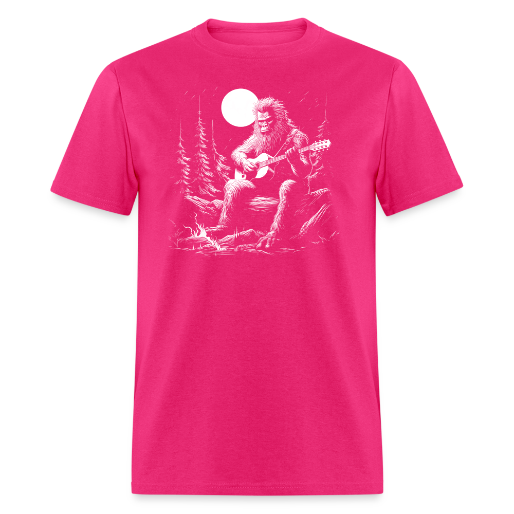 Squatchin' Campfire Serenade Tee - fuchsia