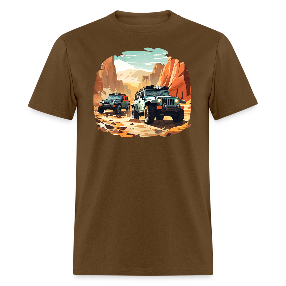 Canyon Caravan Off-Road Wheeling Tee - brown