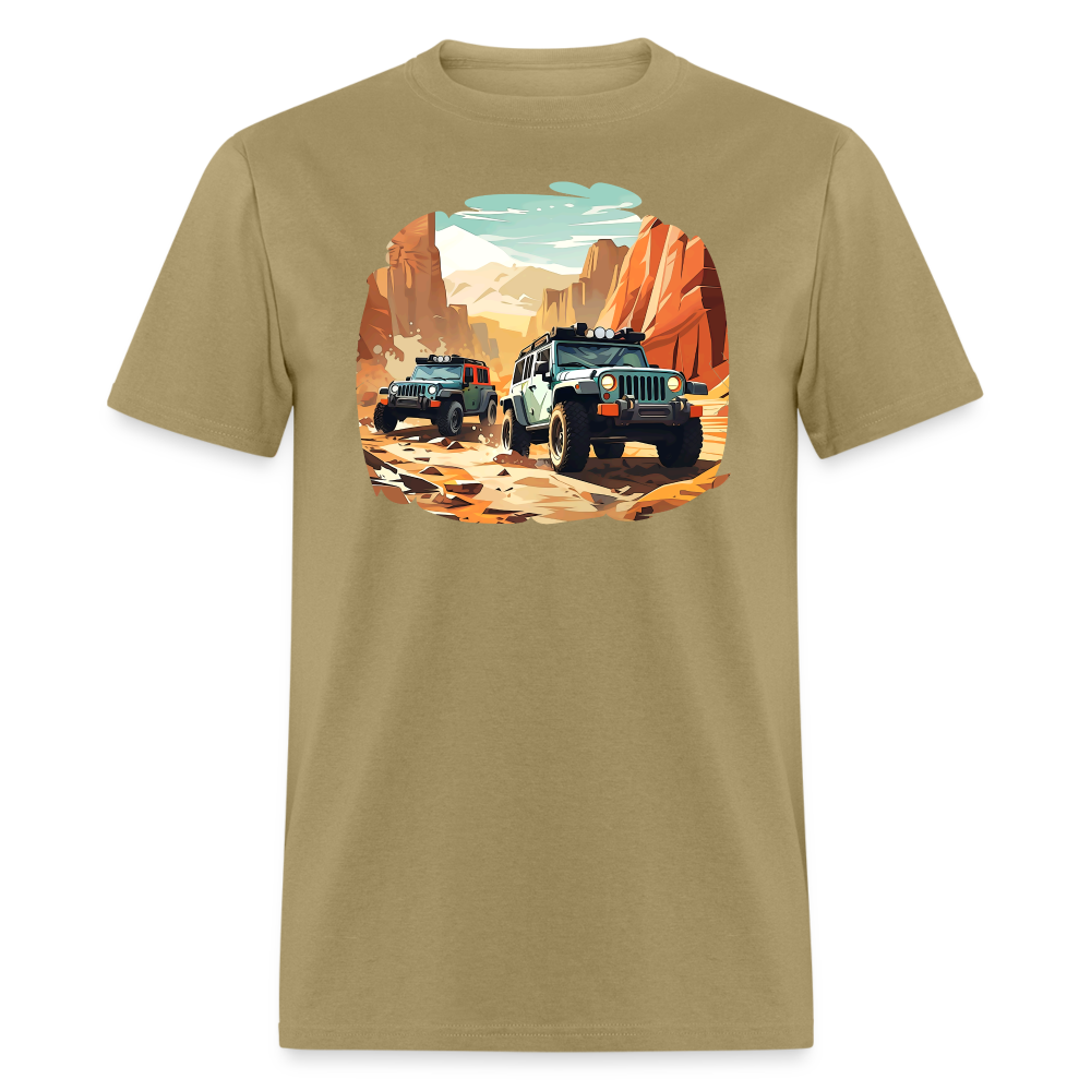 Canyon Caravan Off-Road Wheeling Tee - khaki