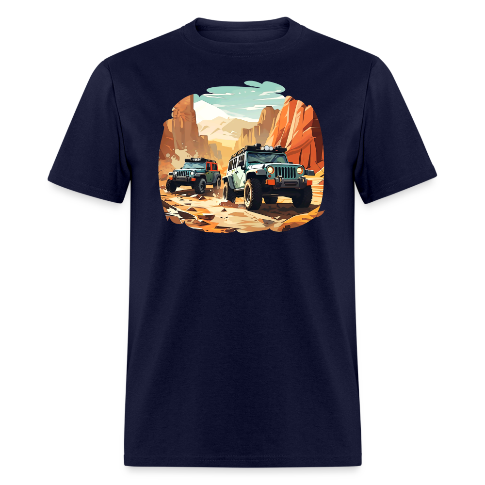 Canyon Caravan Off-Road Wheeling Tee - navy