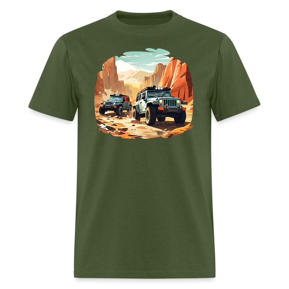 Canyon Caravan Off-Road Wheeling Tee - military green