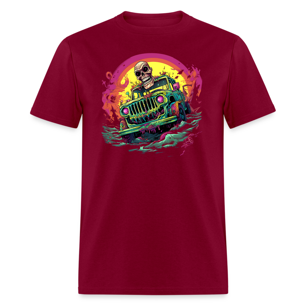 SkullRover Wasteland Overlander Tee - burgundy