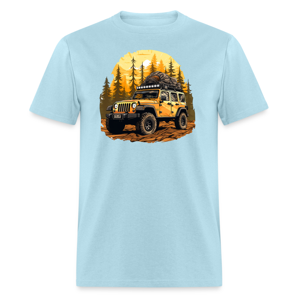 Yellow Pine Forest Roamer Tee - powder blue