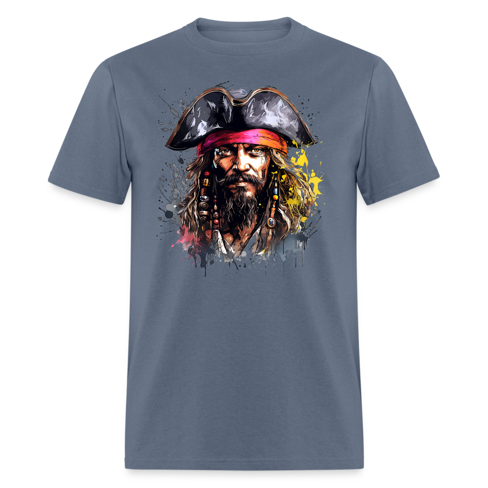 Pirate Groove Splash Tee - denim