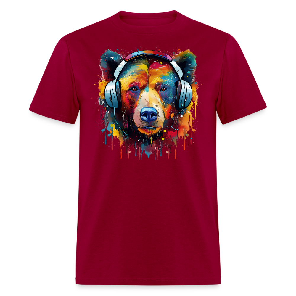 MelodyMauler Bear Wayfarer Tee - dark red