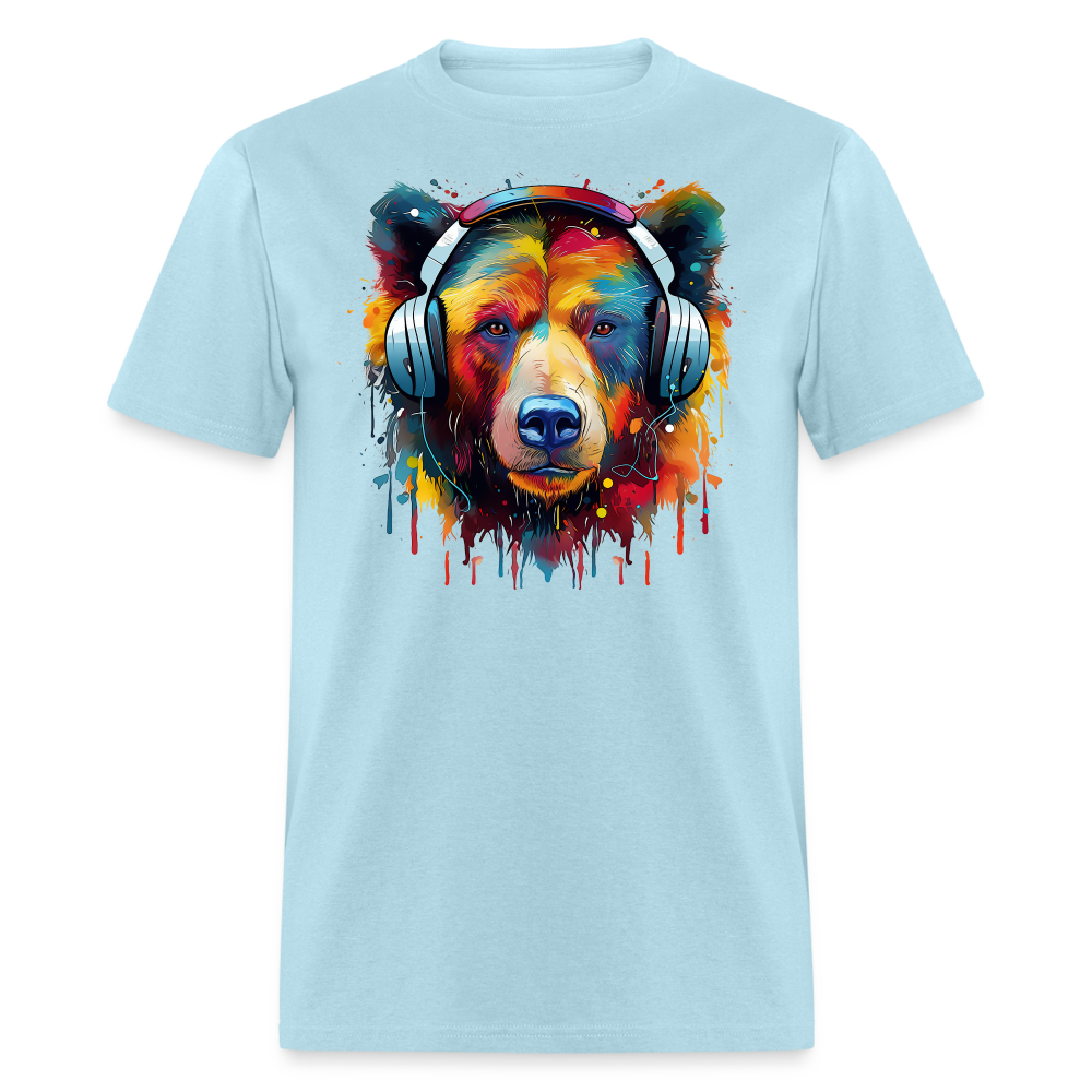 MelodyMauler Bear Wayfarer Tee - powder blue