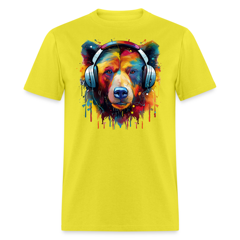 MelodyMauler Bear Wayfarer Tee - yellow