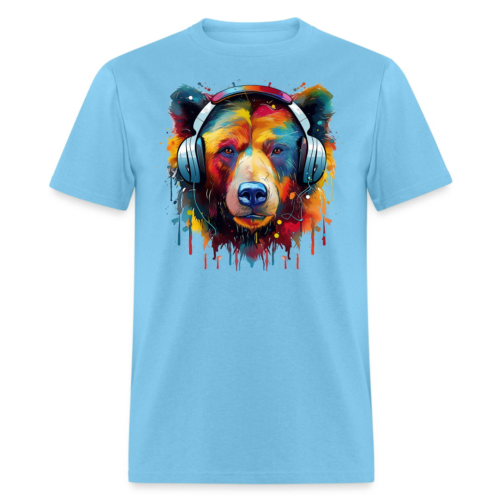 MelodyMauler Bear Wayfarer Tee - aquatic blue
